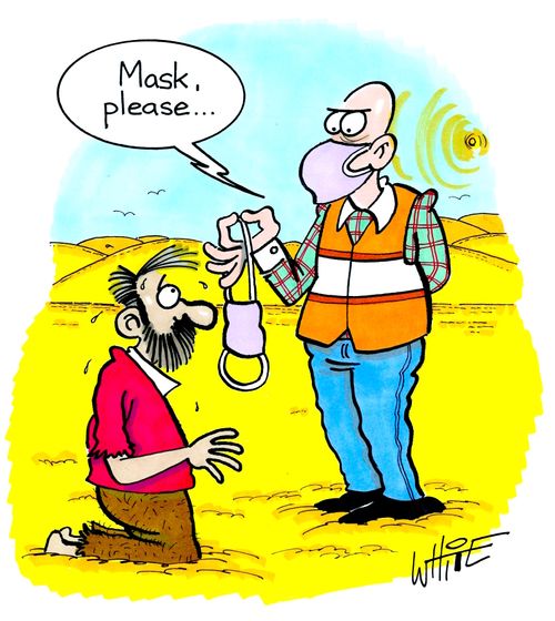 "Mask, please..."
