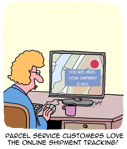 Parcel service customers love the online shipment tracking!