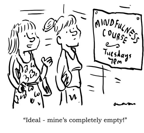 "Ideal - mine's completely empty."