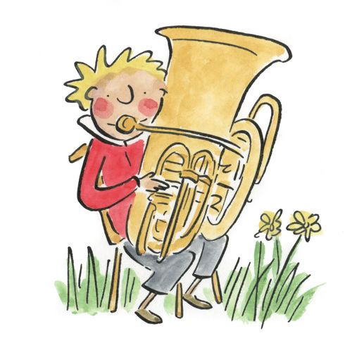 Tuba player.