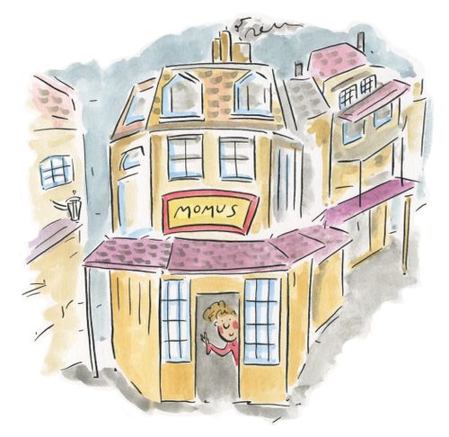 Cafe Momus from La Boheme