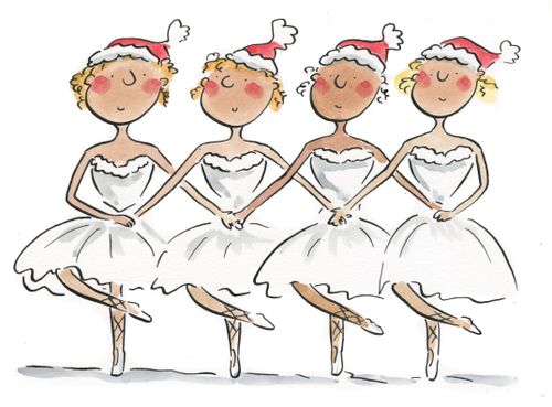 Swan Lake dancers at Christmas.