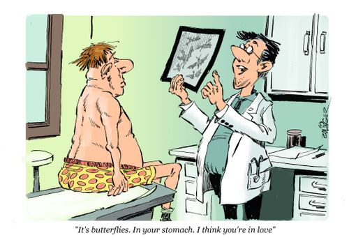 "It's butterflies. In your stomach. I think you're in love."