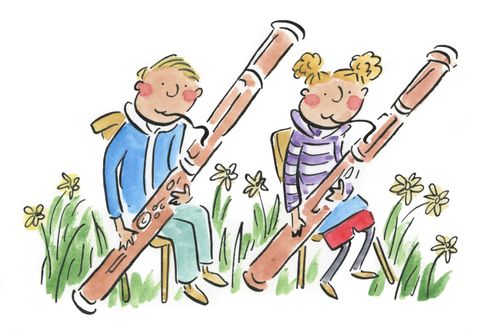 Bassoon practice.