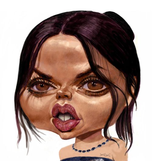 Ana de Armas caricature