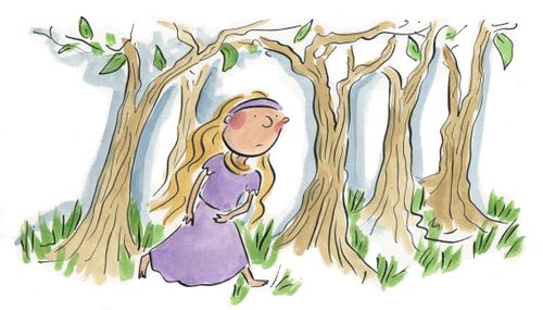 Running in the forest
