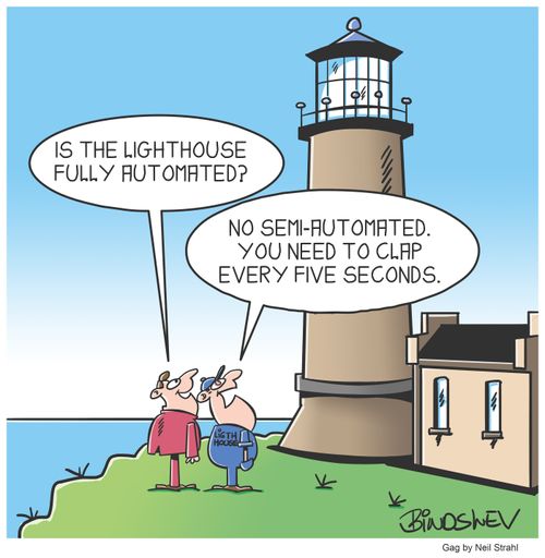 "Is the lighthouse fully automated?"