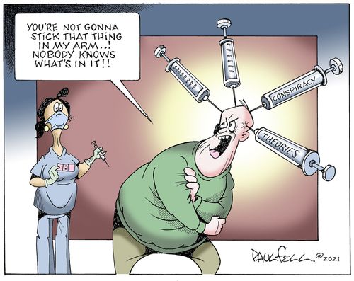 "You're not gonna stick that thing in my arm..! Nobody knows what's in it!!"