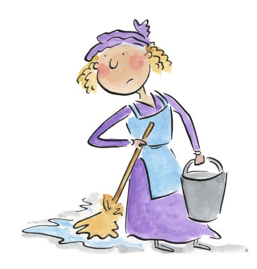 Cinderella mopping up