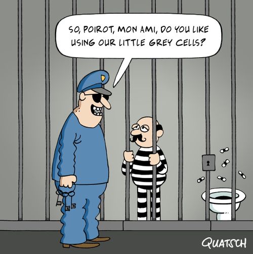 "So, Poirot, mon ami, do you like using our little grey cells?"