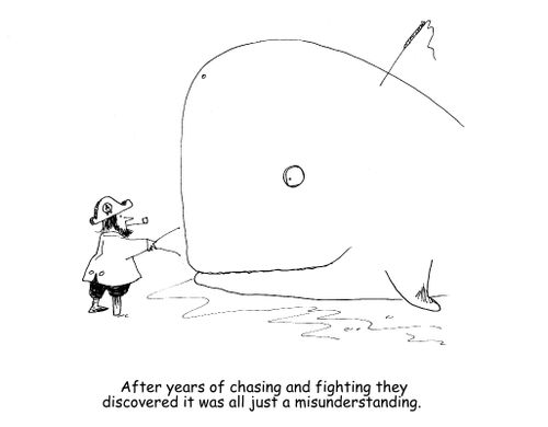 After years of chasing and fighting they discovered it was all just a misunderstanding.