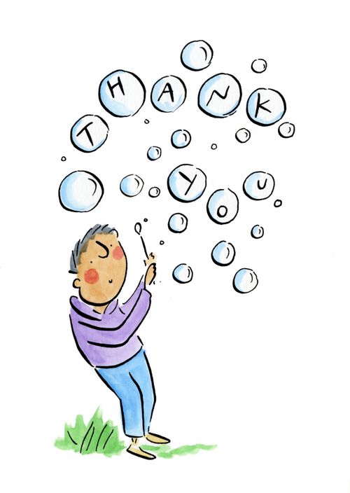 Thank you bubbles