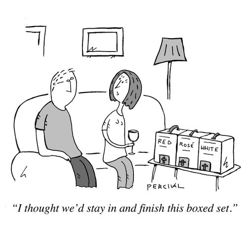 "I thought we'd stay in and finish this boxed set."