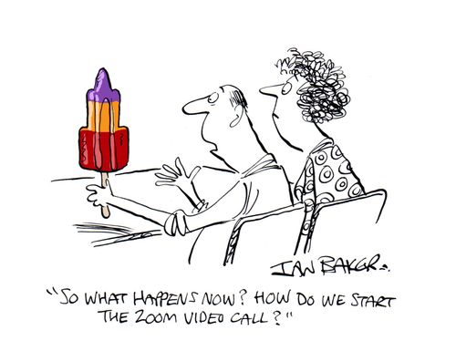 "So what happens now? How do we start the Zoom video call?"