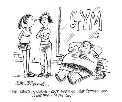 "He tried intermittent fasting. But settled on continual slowing."