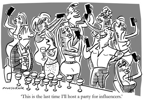 'This is the last time I'll host a party for influencers.'