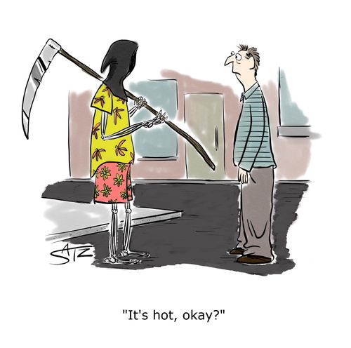 "It's hot, okay?"