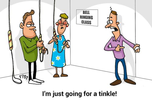 "I'm just going for a tinkle!"