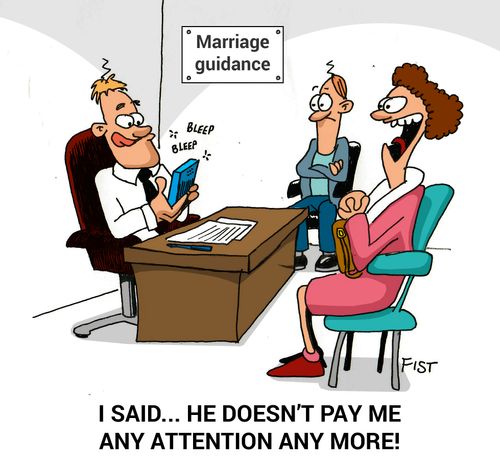 "I said... he doesn't pay me any attention any more!"