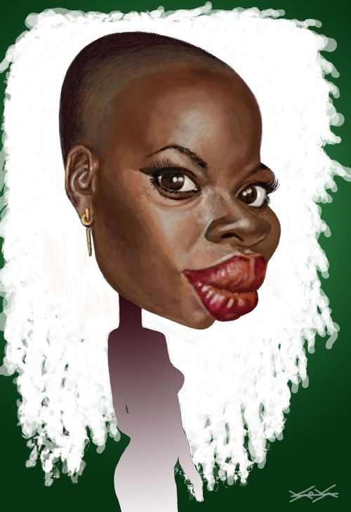 Danai Gurira caricature