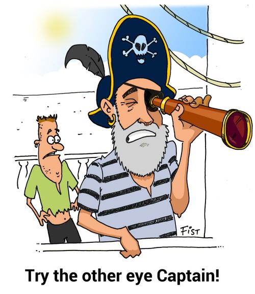 "Try the other eye Captain!"