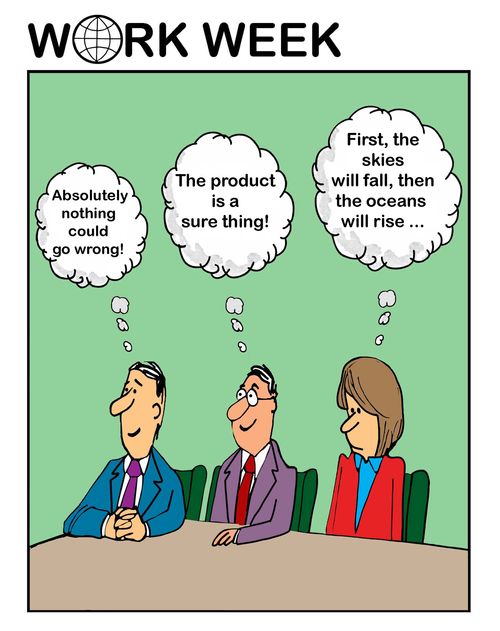 Overly optimistic and overly pessimistic executives 