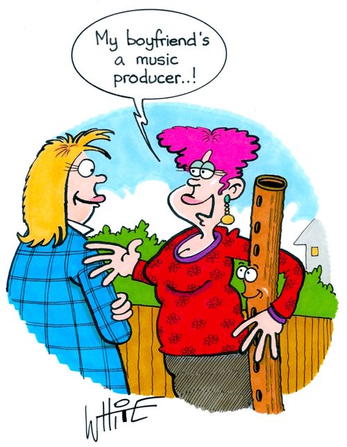 my boyfriend's a music producer...
