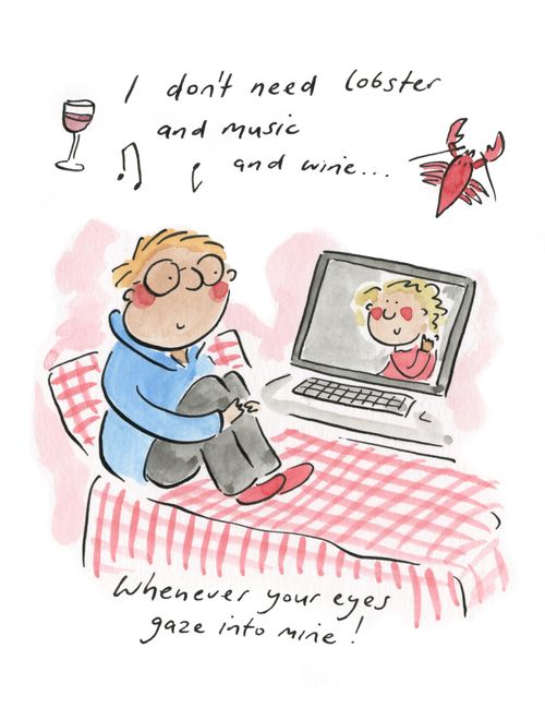 I don't need lobster and music and wine....