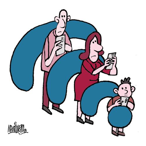 Family separated by the Internet
