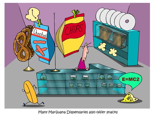 Many Marijuana Dispensaries also offer Snacks