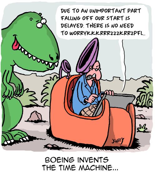 Boeing Invents the time machine...