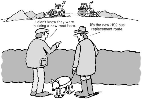 "I didn't know they were building a new road here."