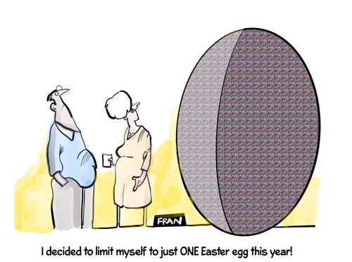 "I decided to limit myself to just one Easter egg this year."