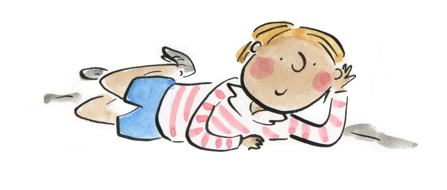 Relaxing boy