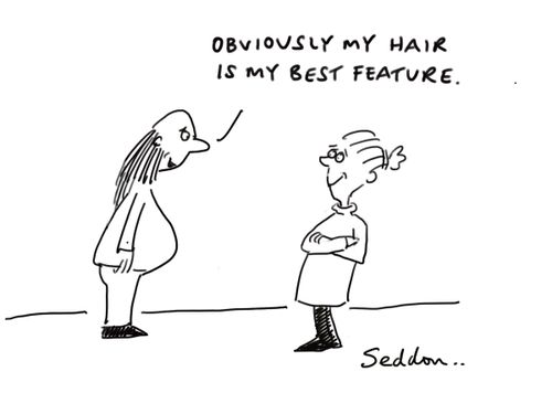 "Obviously my hair is my best feature"