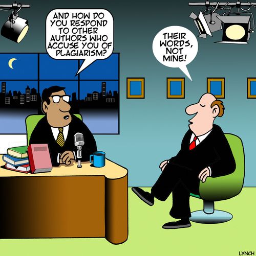 "And how do you respond to other authors who accuse you of plagiarism?"