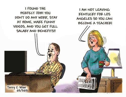 "I found the perfect job! You don't do any work, stay at home, make funny videos, and you get full salary and benefits!!"