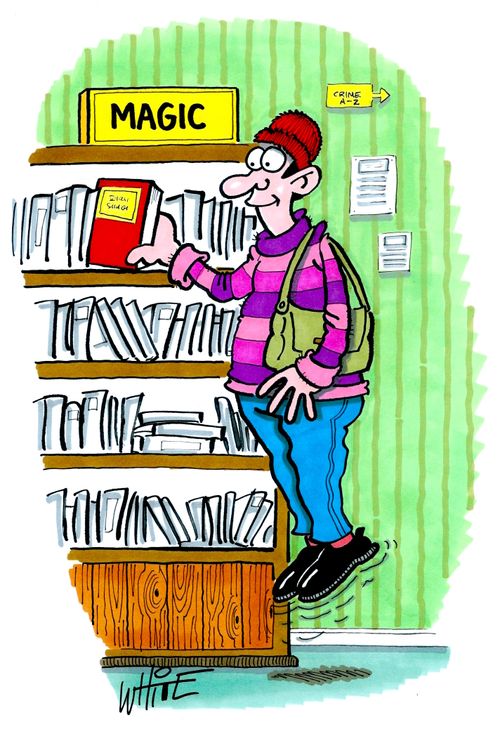 Levitation in the library...