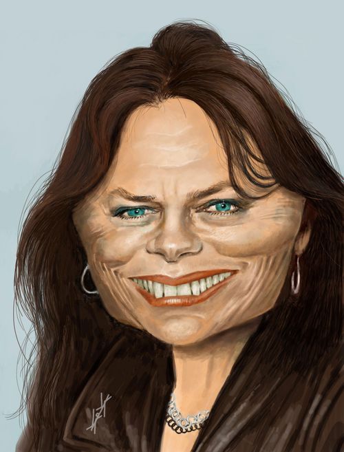 Jacqueline Bisset caricature