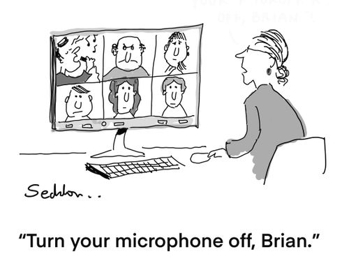 "Turn your microphone off, Brian."