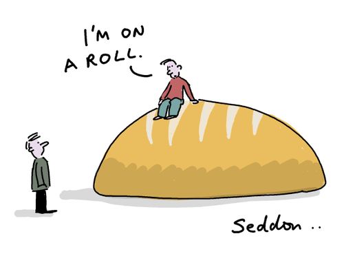 "I'm on a roll!"
