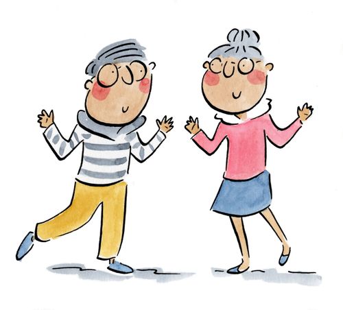 Old folk dancing