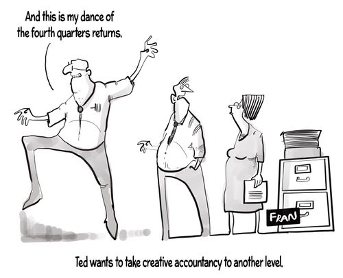 Ted wants to take creative accountancy to another level
