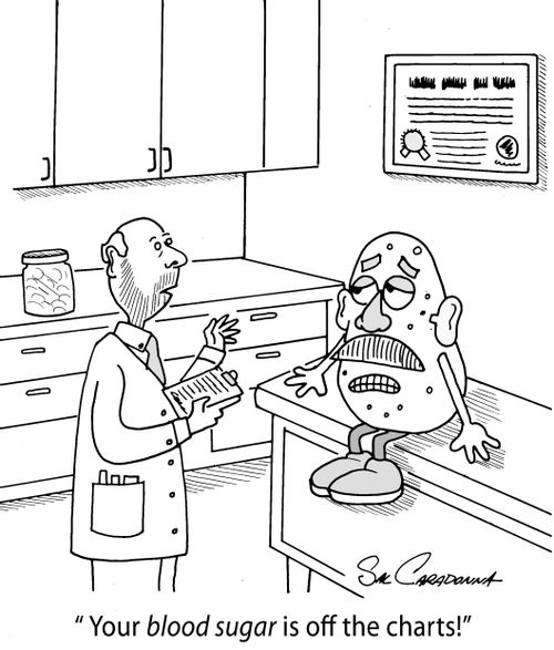 Your blood sugar is off the charts."