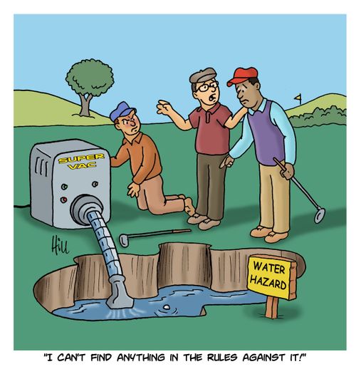 "I can't find anything in the rules against it!"