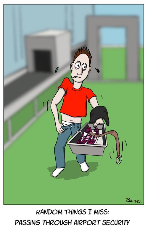 Random things I miss: Passing through airport security