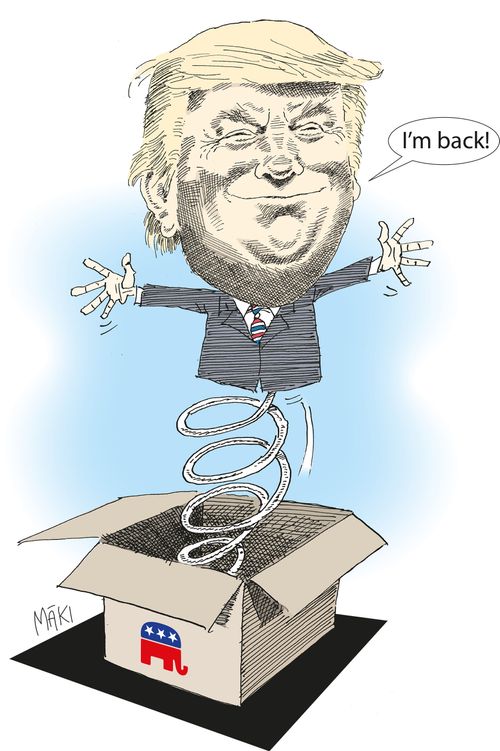 "I'm back!"