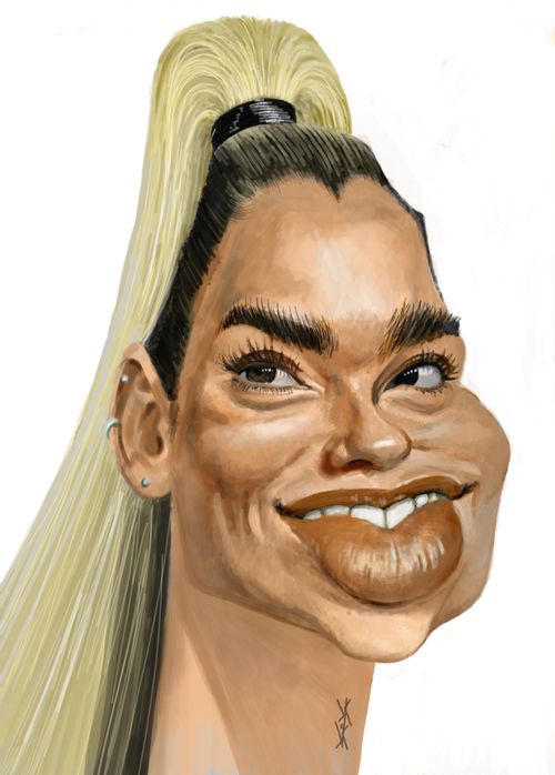 Dua Lipa caricature