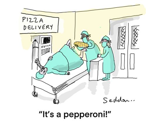 "It`s a pepperoni!"