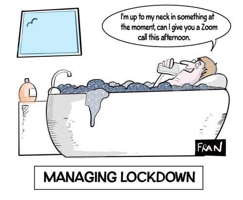 "I'm up to my neck in something at the moment, can I give you a zoom call this afternoon."